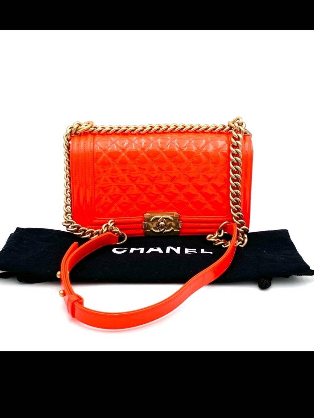 CHANEL Patent Leather Bag
